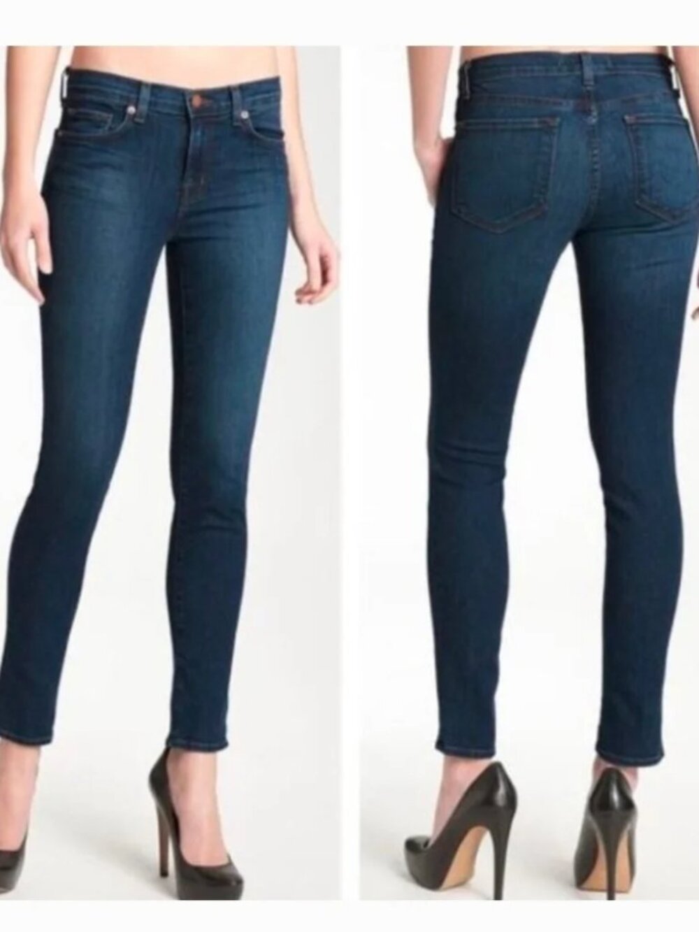 J Brand Women's Skinny Jeans in Dark Indigo Blue